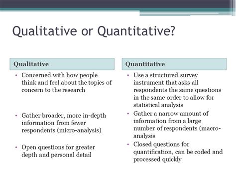 is a survey qualitative or quantitative