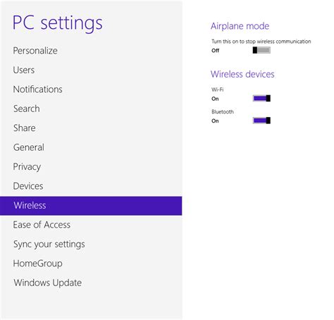is bluetooth available in windows 8