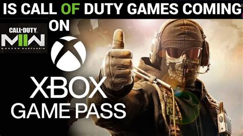 is call of duty in game pass