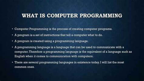 is computer science about programming