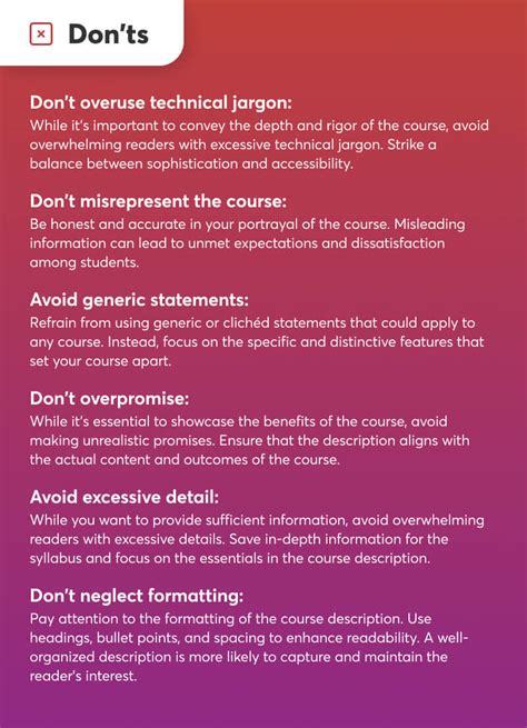 is course description and syllabus the same