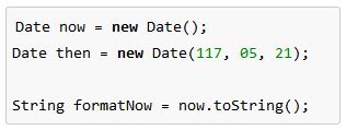 is date a datatype in java