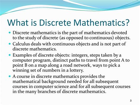 is discrete math necessary for programming