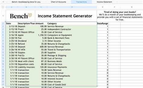 is excel good for bookkeeping