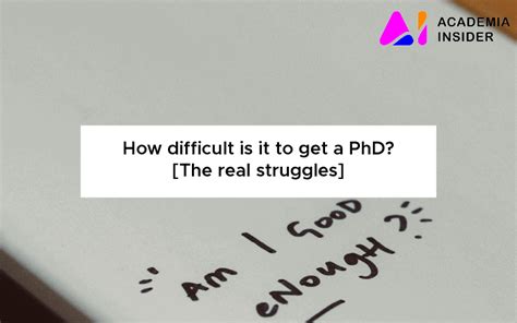 is getting a phd difficult
