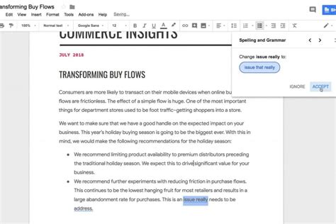 is google docs grammar check ai