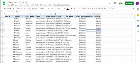 is google sheets a database