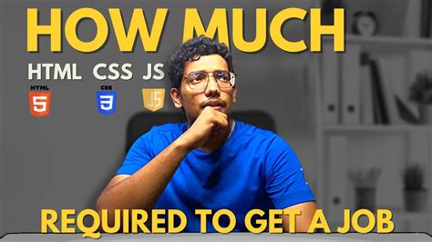 is html css and javascript enough to get a job