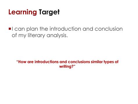 is introduction and conclusion similar