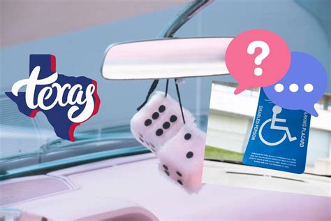 is it illegal to hang things from your rearview mirror in texas