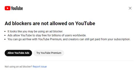 is it illegal to use adblock on youtube
