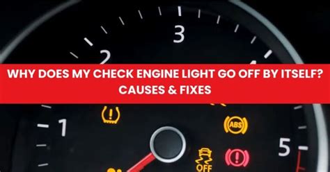 is it normal for a check engine light to go off on its own