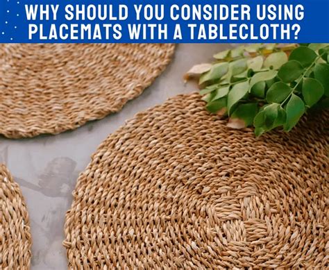 is it ok to use placemats with a tablecloth