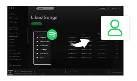 is it possible to transfer data from one spotify account to another