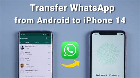 is it possible to transfer whatsapp from android to iphone