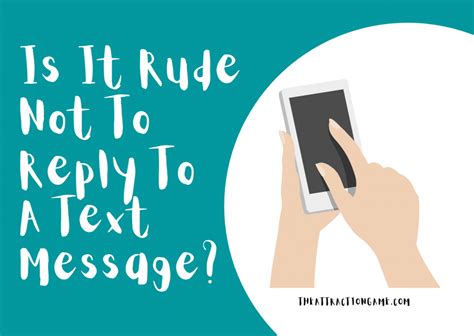 is it rude to read a text and not reply