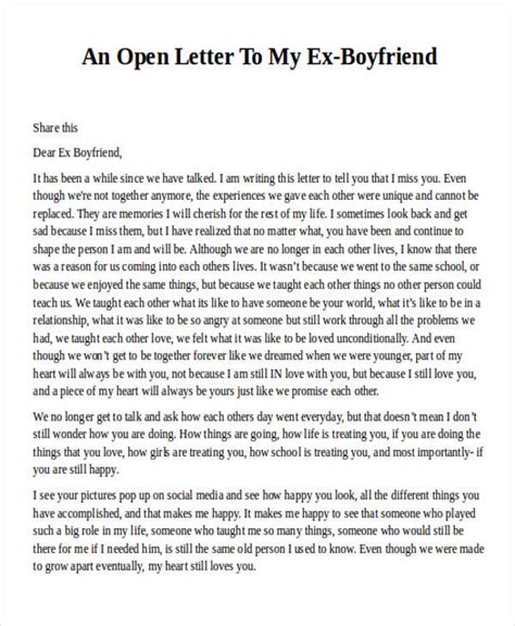 is it worth writing a letter to my ex