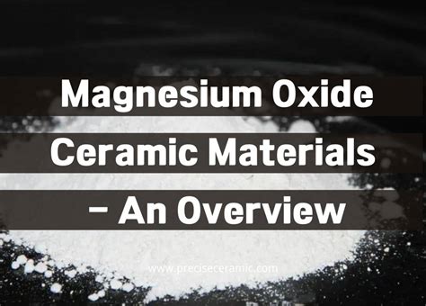 is magnesium oxide a ceramic