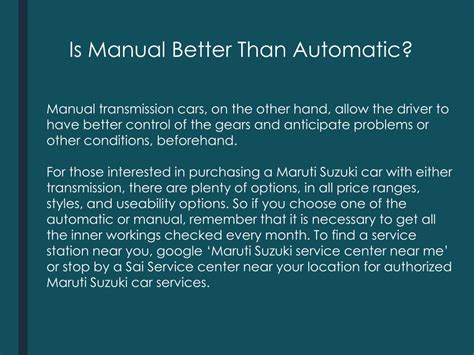 is manual better than automatic reddit