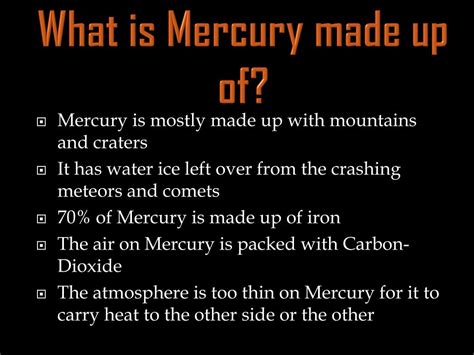 is mercury made up of iron