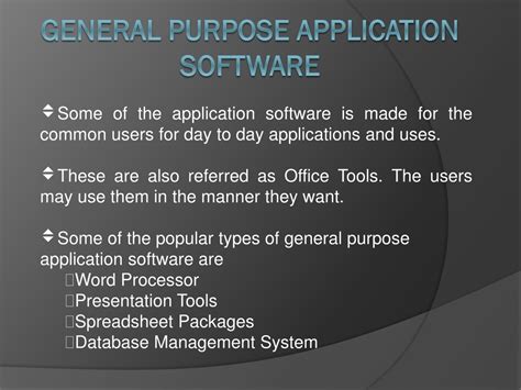 is microsoft access a general purpose application software