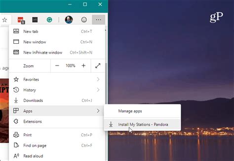 is microsoft edge a web app