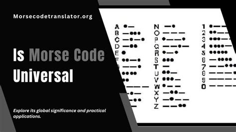 is morse code universal