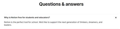 is notion still free for students