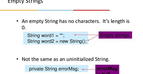 is null and empty string same