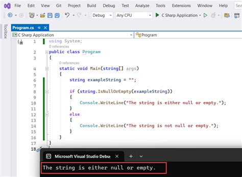 is null is not null c#