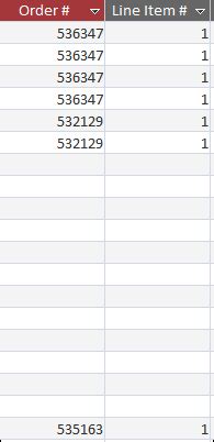 is null not working in access query