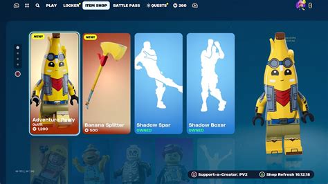 is peely in the item shop