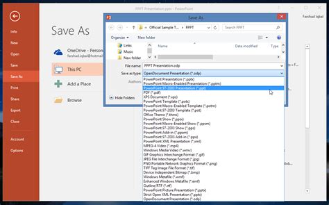 is pptx the same as ppt