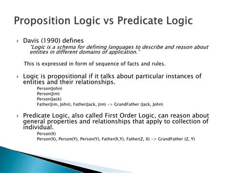 is propositional logic and predicate logic same
