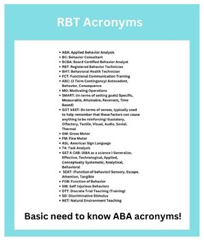 is rbt and aba the same thing