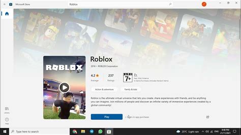 is roblox free on microsoft store