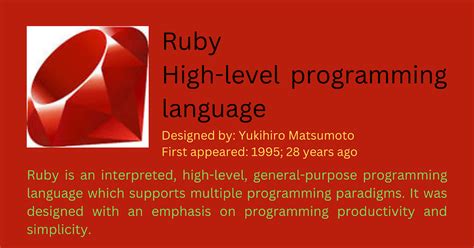 is ruby a programming language