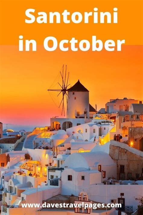 is santorini still warm in october