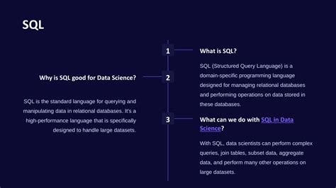 is sql good for data science