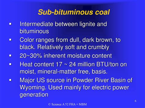 is sub bituminous coal renewable