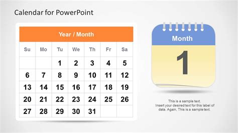 is there a calendar template in powerpoint