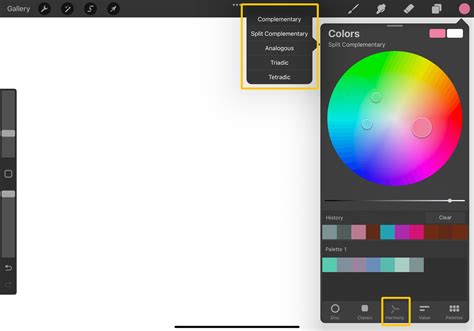 is there a color picker in procreate