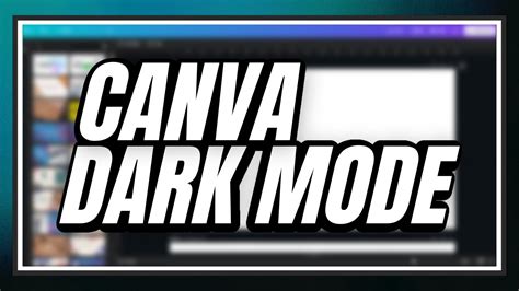 is there a dark mode for canvas