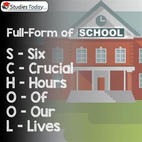 is there a full form of school