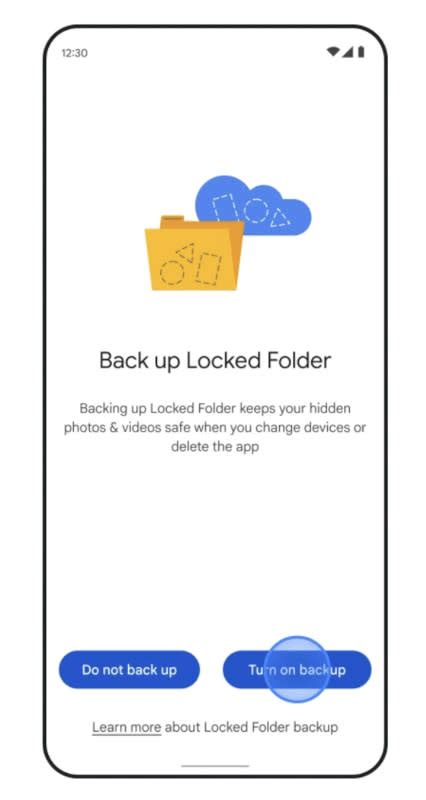 is there a locked folder on ios