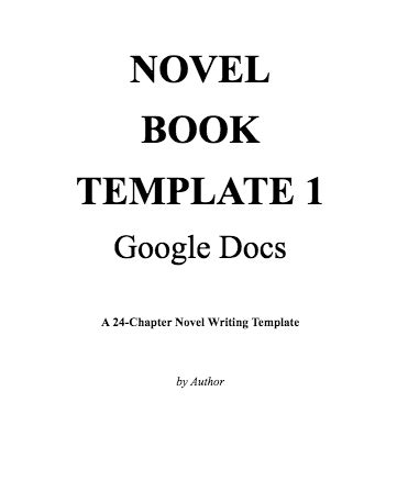 is there a novel template for google docs