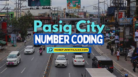 is there a number coding in pasig