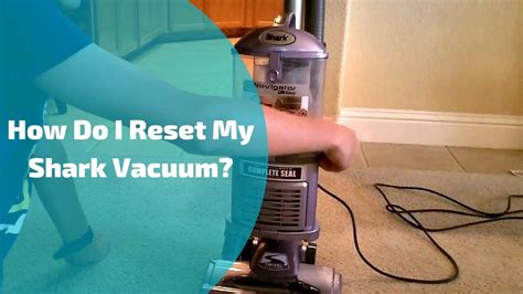 is there a reset button on a shark rotator vacuum