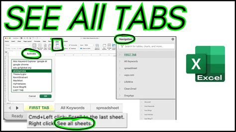 is there a way to count tabs in excel