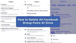 is there a way to delete all facebook posts